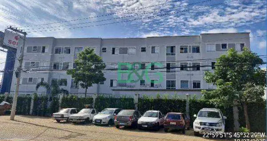 Apartamento com 2 dormitórios à venda, 44 m² por r$ 114.838,57 - jardim dos estados - taubaté/sp