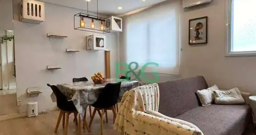 Apartamento com 1 dormitório à venda, 37 m² por r$ 482.000 - chácara inglesa - são paulo/sp