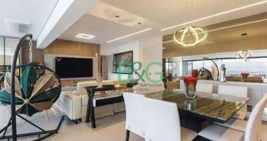 Apartamento garden com 3 dormitórios à venda, 200 m² por r$ 3.525.000 - tatuapé - são paulo/sp