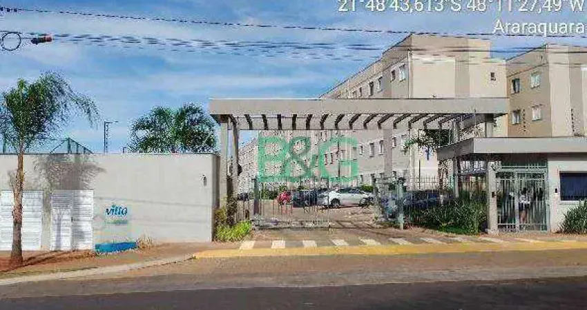 Apartamento com 2 dormitórios à venda, 43 m² por r$ 137.284 - campos ville - araraquara/sp