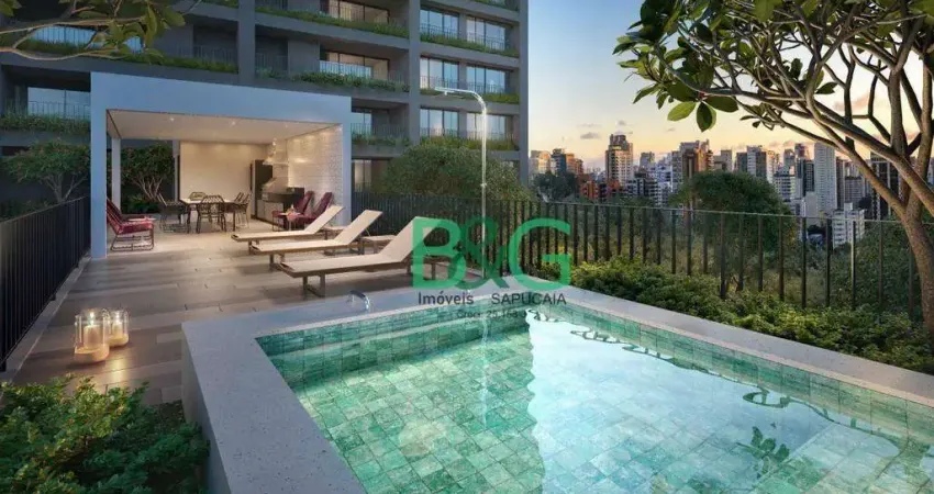 Apartamento com 2 dormitórios à venda, 35 m² por r$ 1.187.166,09 - campo belo - são paulo/sp