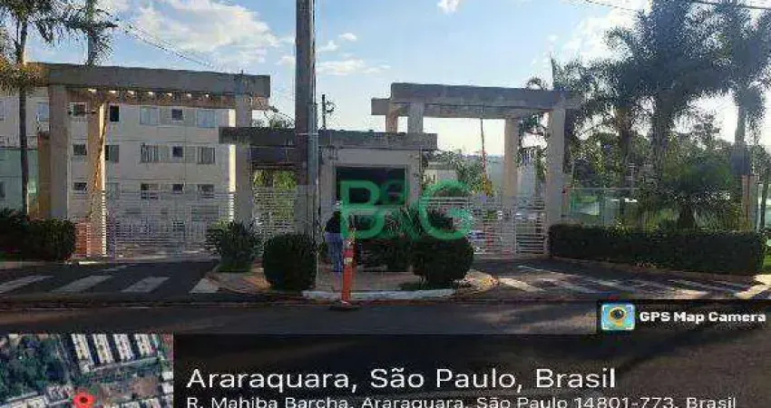 Apartamento com 2 dormitórios à venda, 39 m² por r$ 142.727 - jardim universal - araraquara/sp