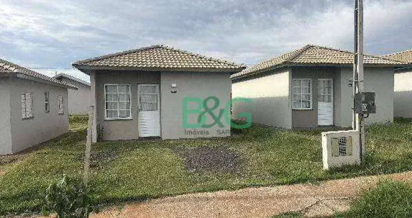 Casa com 2 dormitórios à venda, 43 m² por r$ 104.889 - conjunto habitacional assis iv - assis/sp