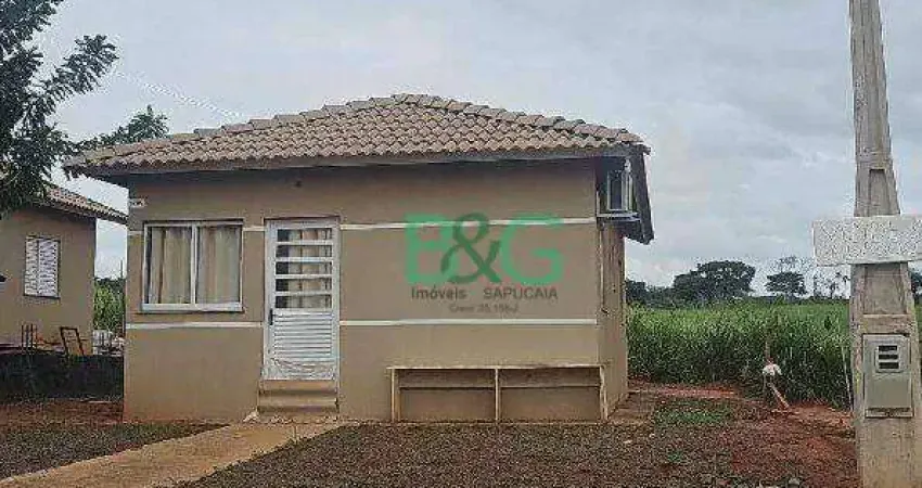 Casa com 2 dormitórios à venda, 42 m² por r$ 100.741 - aurora i - bady bassitt/sp