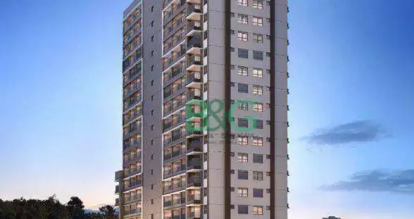Studio com 1 dormitório à venda, 26 m² por r$ 281.585 - vila zilda - são paulo/sp