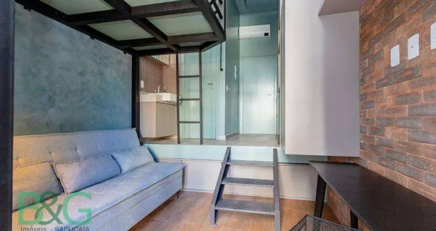 Studio com 1 dormitório, 21 m² - venda por r$ 420.000,00 ou aluguel por r$ 3.498,00/mês - santo amaro - são paulo/sp