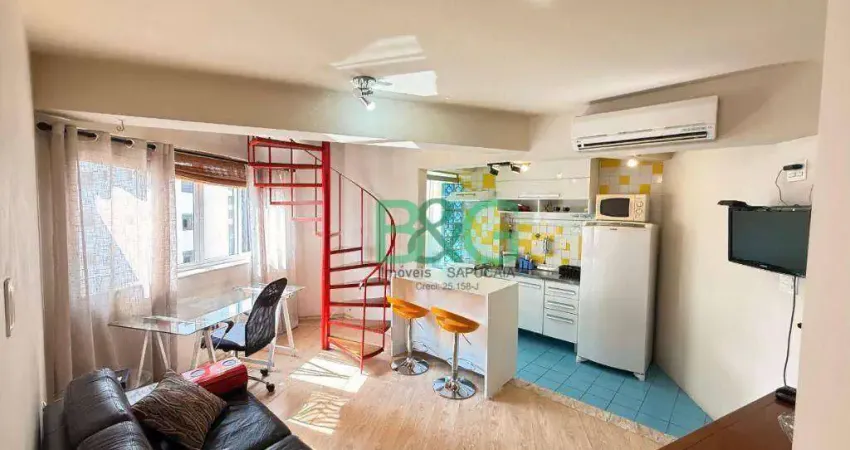 Flat com 1 dormitório à venda, 50 m² por r$ 650.000 - vila nova conceição - são paulo/sp