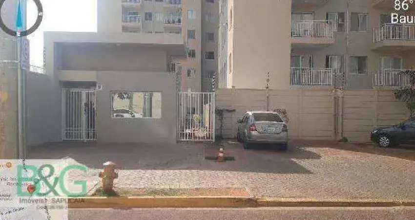 Apartamento com 2 dormitórios à venda, 46 m² por r$ 215.294 - parque água comprida - bauru/sp