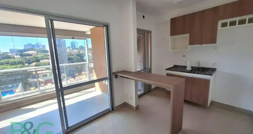 Apartamento com 1 dormitório à venda, 47 m² por r$ 630.000,00 - campo belo - são paulo/sp