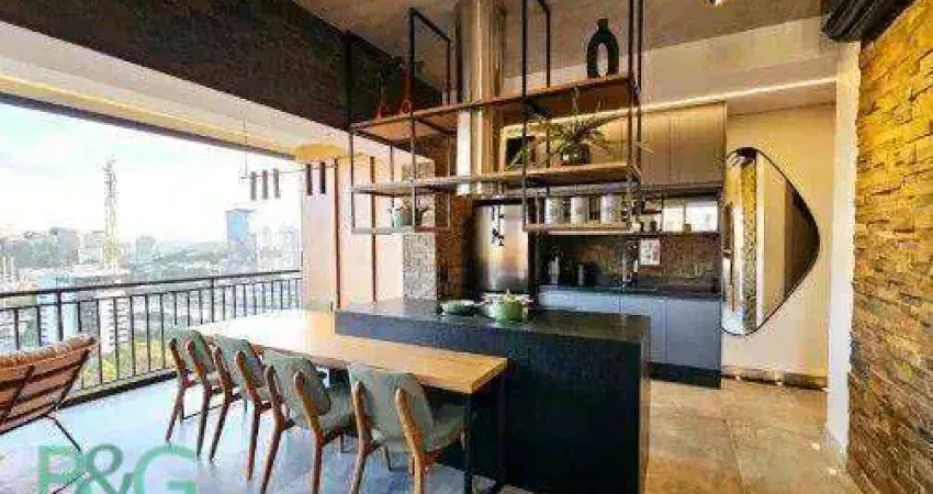 Apartamento com 1 dormitório para alugar, 62 m² por r$ 10.210/mês - berrini - são paulo/sp