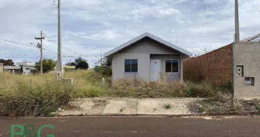 Casa com 2 dormitórios à venda, 45 m² por r$ 154.335 - residencial fortaleza - brodowski/são paulo