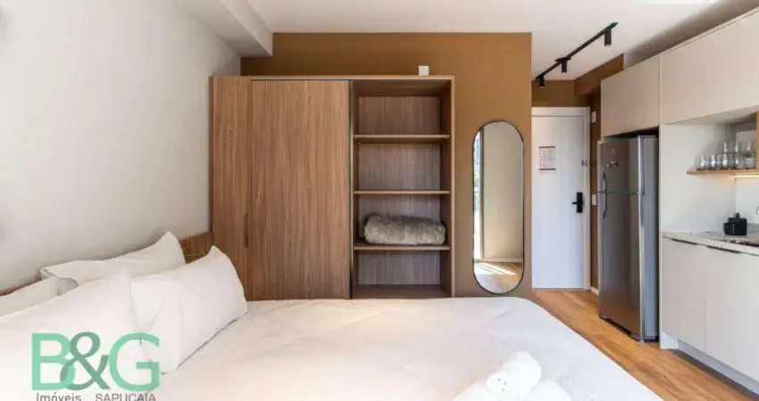 Studio com 1 dormitório para alugar, 24 m² por r$ 3.590/mês - paraíso - são paulo/sp