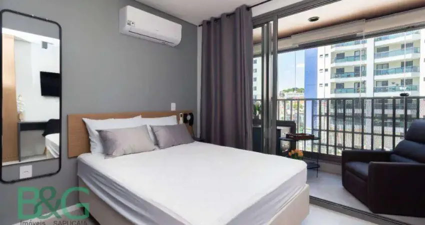 Flat com 1 dormitório à venda, 25 m² por r$ 530.000,00 - vila regente feijó - são paulo/sp