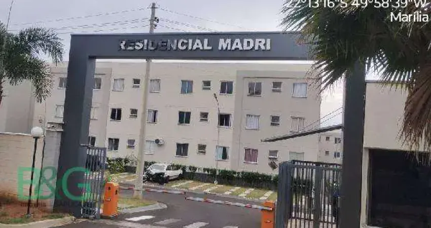 Apartamento à venda, 39 m² por r$ 127.947,88 - jardim califórnia - marília/sp