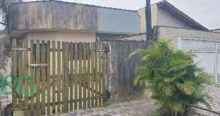 Casa com 2 dormitórios à venda, 66 m² por r$ 111.786 - vila vera cruz - mongaguá/são paulo