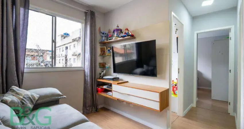 Apartamento com 2 dormitórios à venda, 41 m² por r$ 335.000,00 - parque arariba - são paulo/sp