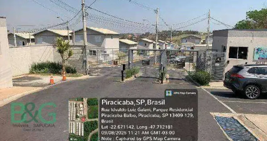 Casa com 2 dormitórios à venda, 54 m² por r$ 237.990 - parque residencial piracicaba - piracicaba/sp