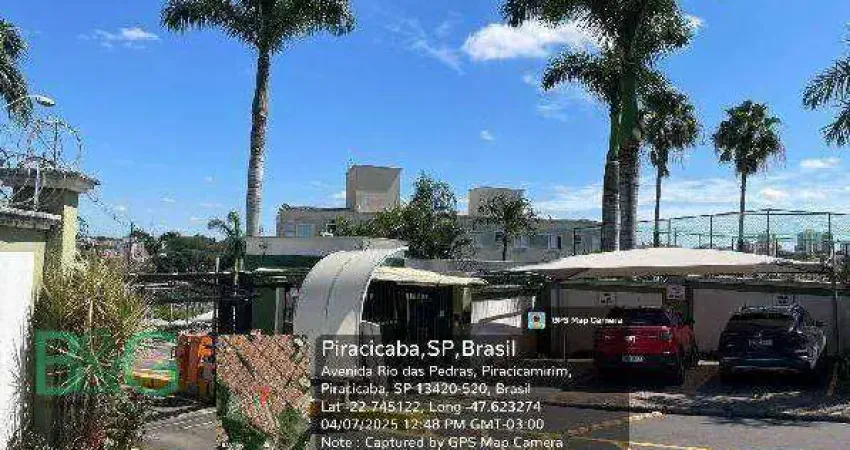 Apartamento com 2 dormitórios à venda, 45 m² por r$ 93.454 - piracicamirim - piracicaba/sp