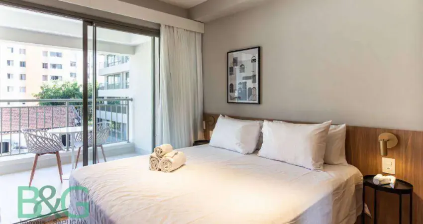 Studio com 1 dormitório para alugar, 31 m² por r$ 3.860/mês - paraíso - são paulo/sp