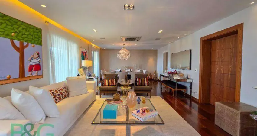 Cobertura com 4 dormitórios à venda, 386 m² por r$ 8.000.000 - campo belo - são paulo/sp