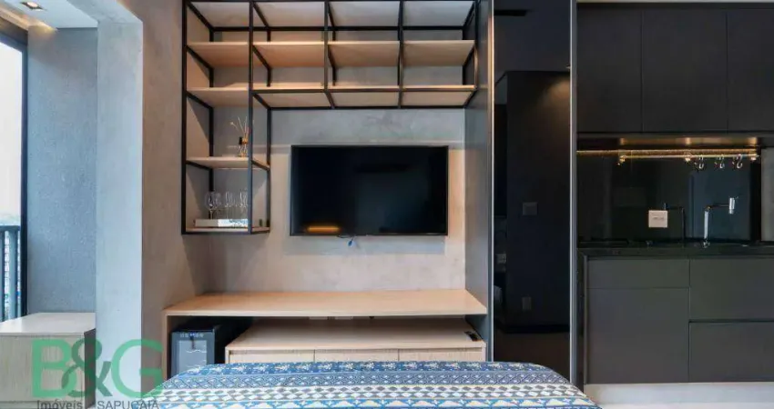 Studio com 1 dormitório à venda, 23 m² por r$ 430.000 - jardim das acácias - são paulo/sp