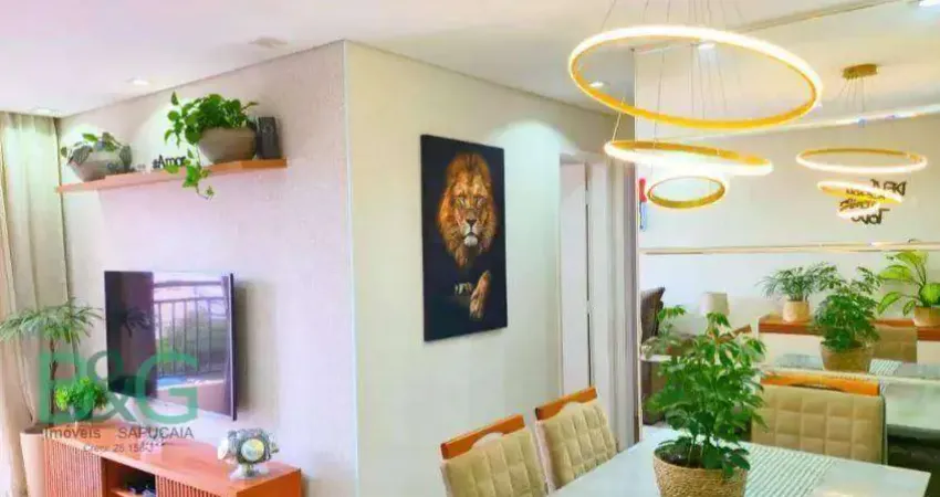 Apartamento à venda, 58 m² por r$ 439.000,00 - jardim flor da montanha - guarulhos/sp