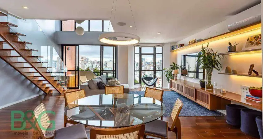 Apartamento duplex com 2 dormitórios à venda, 134 m² por r$ 3.000.000 - pinheiros - são paulo/sp