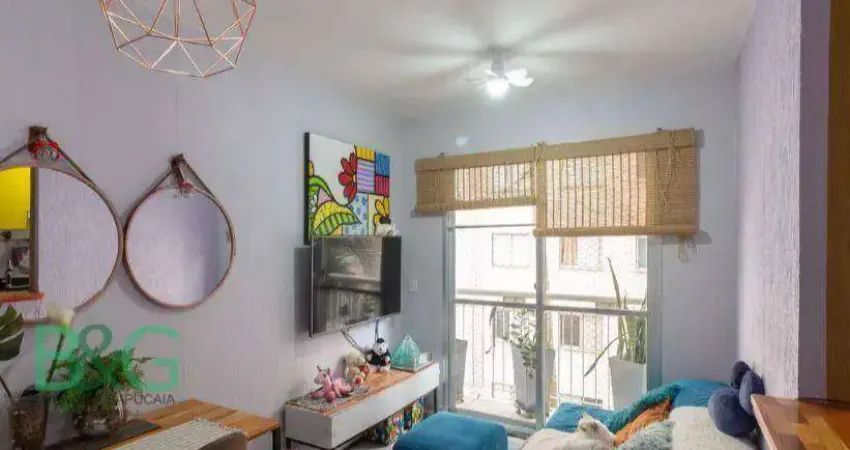 Apartamento com 2 dormitórios à venda, 50 m² por r$ 424. - jardim das vertentes - são paulo/sp