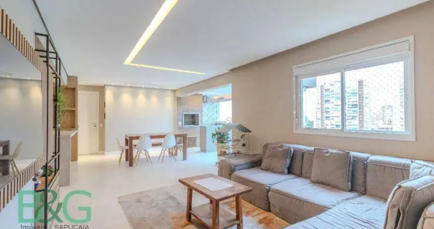 Apartamento com 3 dormitórios à venda, 127 m² por r$ 1.390.000 - jardim caboré - são paulo/sp