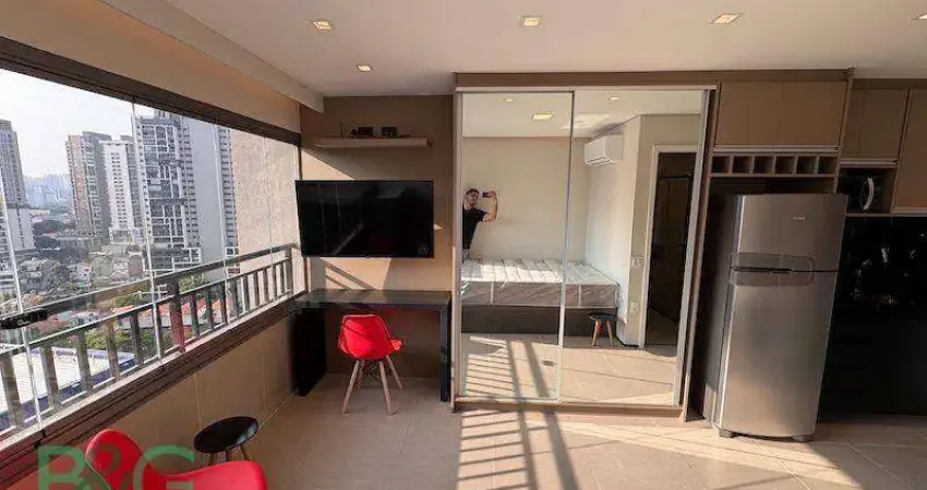 Studio com 1 dormitório, 23 m² - venda por r$ 550.000,00 ou aluguel por r$ 3.150,00/mês - vila nova conceição - são paulo/sp