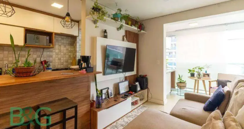 Apartamento com 1 dormitório à venda, 46 m² por r$ 619.000 - vila gomes cardim - são paulo/sp