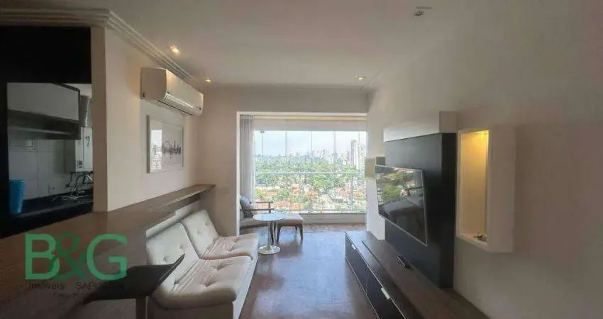 Apartamento com 1 dormitório, 49 m² - venda por r$ 790.000,00 ou aluguel por r$ 6.204,00/mês - campo belo - são paulo/sp