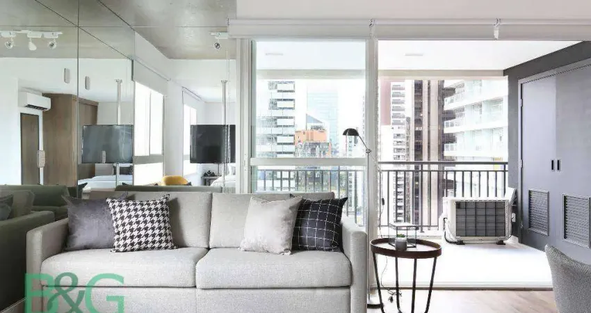 Studio com 1 dormitório para alugar, 64 m² por r$ 7.220,00/mês - berrini - são paulo/sp