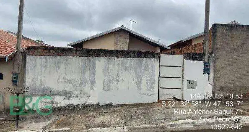 Casa com 2 dormitórios à venda, 51 m² por r$ 114.838 - residencial são pedro - são pedro/sp