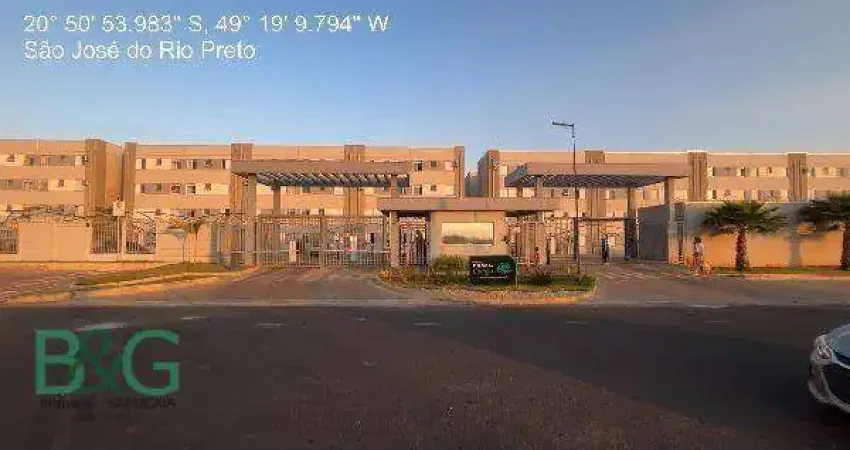 Apartamento com 2 dormitórios à venda, 43 m² por r$ 171.404 - parque vila nobre - são josé do rio preto/sp