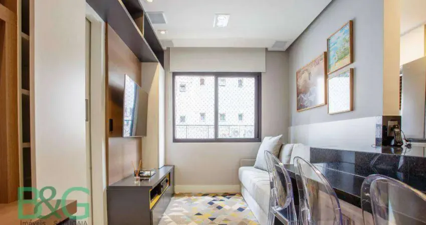 Apartamento com 1 dormitório, 35 m² - venda por r$ 800.000,00 ou aluguel por r$ 6.650,00/mês - vila nova conceição - são paulo/sp