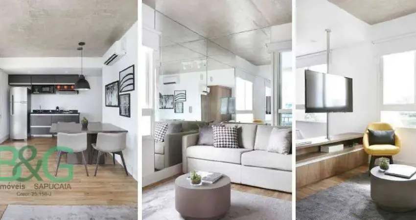 Studio com 1 dormitório para alugar, 60 m² por r$ 7.136,30/mês - berrini - são paulo/sp