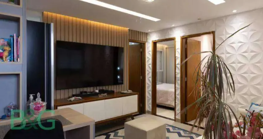 Apartamento com 2 dormitórios à venda, 37 m² por r$ 334. - vila guilhermina - são paulo/sp