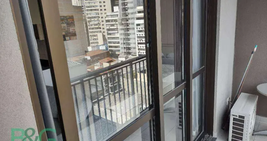 Studio com 1 dormitório para alugar, 36 m² por r$ 2.803/mês - república - são paulo/sp