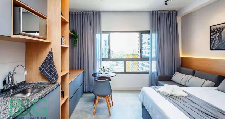 Studio à venda, 29 m² por r$ 395.000,00 - campo belo - são paulo/sp