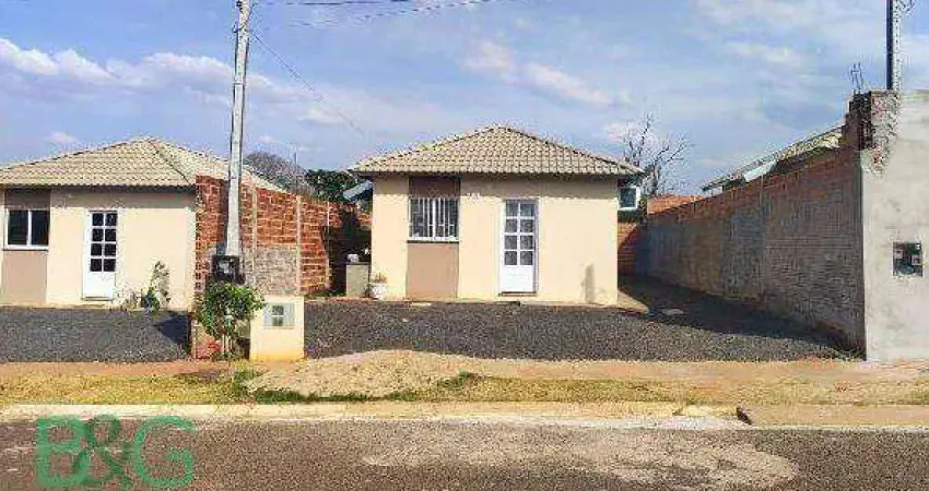 Casa com 2 dormitórios à venda, 43 m² por r$ 124.627 - residencial parque dos anturios - tupã/sp