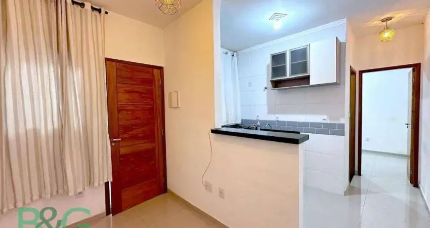 Apartamento com 1 dormitório para alugar, 30 m² por r$ 1.350/mês - vila costa melo - são paulo/sp