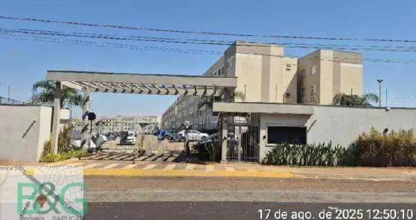 Apartamento com 2 dormitórios à venda, 43 m² por r$ 100.239 - campos ville - araraquara/sp