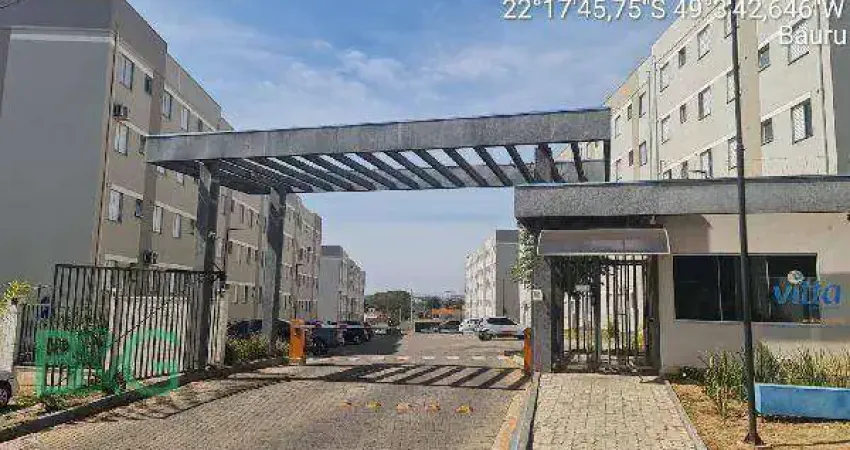 Apartamento com 2 dormitórios à venda, 41 m² por r$ 141.416 - novo jardim pagani - bauru/sp