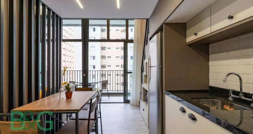 Studio com 1 dormitório para alugar, 34 m² por r$ 4.328/mês - santo amaro - são paulo/sp