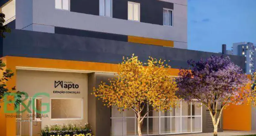 Apartamento com 1 dormitório à venda, 25 m² por r$ 249.559 - conceição - são paulo/sp