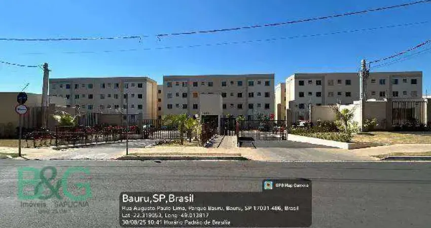 Apartamento à venda, 39 m² por r$ 97.096,17 - jardim country club - bauru/sp