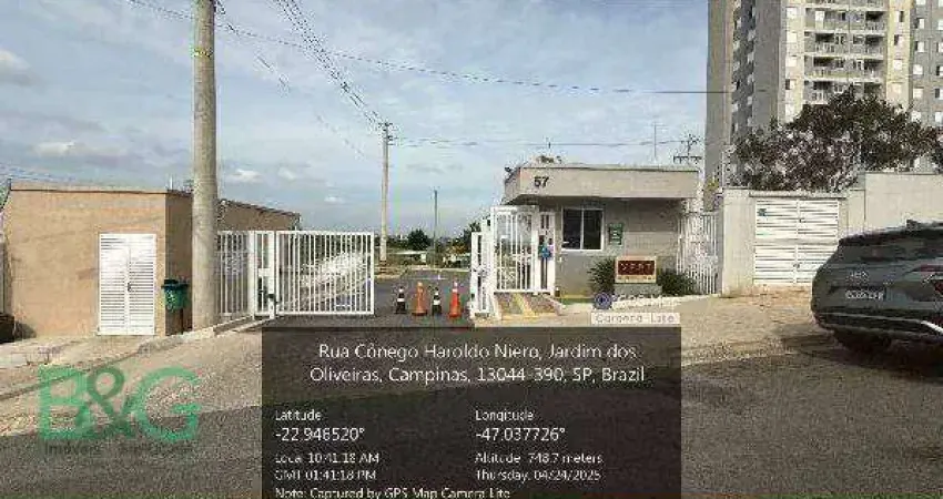 Apartamento com 2 dormitórios à venda, 46 m² por r$ 211.089,50 - jardim das cerejeiras - campinas/sp