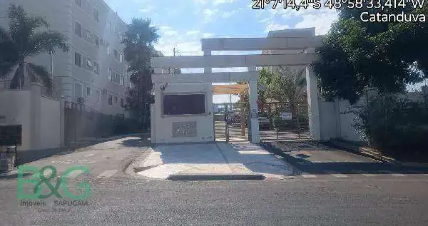 Apartamento com 2 dormitórios à venda, 41 m² por r$ 140.218 - jardim monte carlo - catanduva/sp