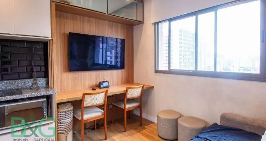 Apartamento com 1 dormitório à venda, 27 m² por r$ 460.000 - santo amaro - são paulo/sp